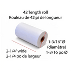 Eddie’s Thermal Paper Roll - 2-1/4" x 42' - 50 Pack (BPA Free)-Features an end-of-roll red line indicator