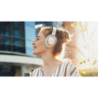 Cleer Audio Alpha Noise Cancelling Bluetooth Headphones - White-Bluetooth 5.1 with Qualcomm aptXTM Adaptive high-quality music streaming.
