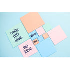 Post-it Super Sticky Big Pad - 8" x 8" - 1 Pad - 30 Sheets - Blu Denim-Use them to write reminders on doors, windows, or walls