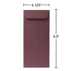 JAM Paper #10 Policy Envelopes, 4 1/8 x 9.5, Burgundy, 1000 Pack (36396161B)-Opening: Open end