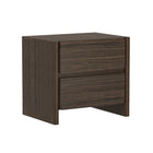 Manhattan Comfort Linda Modern 2-Piece Dresser and Nightstand Set - Walnut Brown-10