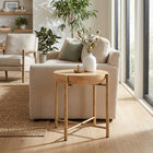 Zuo Halva Side Table - Natural-Maximum Weight Capacity: 20