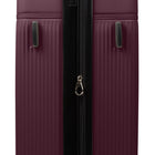 Bugatti Monaco 30.5" Hardside Check-in Luggage - Vegan Leather Trim -  Fig-Double 360-degree spinner wheels for smooth
and quiet rolling (8 wheels)