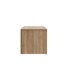 Nexera James Nightstand With 2-Drawers - Brown Oak-Designed and made in Canada with CARB II/FSC Certified particle board and MDF materials. Assembly required