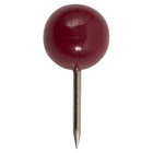 JAM Paper Colourful Round Head Map Thumb Tacks - Burgundy - 100 Pack-Used to pin important papers or pictures to Bulletin Boards, Cork Boards, Calendars, and Walls