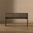 Manhattan Comfort Linda Modern 3-Drawer Console Table - Walnut Brown-9