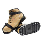 Impacto Sasquatch Hexagonal Steel Ice Cleats with Straps - XLarge - Men 13-14.5 - Black - 1 Pair-Adjustable straps with hook and loop closure in the toe and heel area