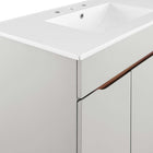 Modway Harvest 36" Bathroom Vanity - Grey/White-8