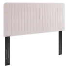 Modway Milenna Channel Tufted Performance Velvet King/California King Headboard - Pink-Channel Tufted King/California King Headboard