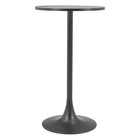 Zuo Bite Bar Table - Grey/Black-Faux Terrazzo MDF round shape tabletop