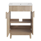 Modway Miles 24" Bathroom Vanity - White/Oak-8