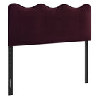 Modway Athena Stain-Resistant Performance Velvet King Size Headboard - Mulberry-Stain-Resistant Performance Velvet