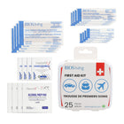 BIOS Living  First Aid Kit - 25 pieces -Kit Dimensions: 3.9 x 3.5 x 1" / 10 x 9 x 2.6 cm