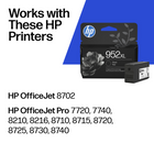 HP 952XL Black High Yield Original Ink Cartridge (F6U19AN)-Page yield of 952XL: approx. 2,000 pages black
