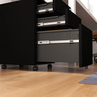Vinsetto Steel Letter/A4/Legal Filing Cabinet - Black-Lock and keys so you know important paperwork is safe
