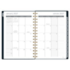 Mead 2027 Small Weekly/ Monthly Planner - 8-1/2" x 6" - Geo Stripe - Bilingual-Durable hard cover