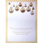 Rosedale General Christmas Greeting Cards/Envelopes - 5-1/2" x 8" - Hanging Ornaments - 12 Pack-Printed on premium uncoated paper