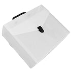 JAM Paper Plastic Portfolio File Carry Case with Handles - 10 x 12 x 4 - Clear with Black Buckle-Quantity: Sold Individually