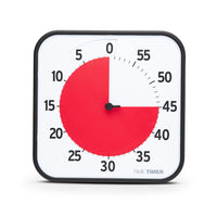 Time Timer Original Large 12" Timer-The Original Visual Time Timers (8" and 12") are perfect for individuals or larger groups due to their size, include an on/off alert, have no loud ticking and include the high-contrast red disk that disappears as time passes