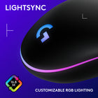 Logitech G203 LightSync RGB Gaming Mouse - Black-With Logitech G HUB software, customize sensitivity settings on this PC gaming mouse to suit your playstyle and quickly cycle between up to 5 DPI settings using the middle DPI cycle button