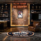 Leon Draisaitl Oilers Action - Framed Canvas - 22" x 31"-Finished size: 22.5x31.5