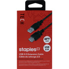 Staples USB-A Extension Cable - 6ft-Universal – Works with all brands that feature compatible USB ports