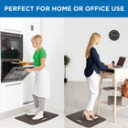 Mount-It! Anti-Fatigue Mat - 18" x 22" - Brown-Shock absorption reduces pain and fatigue in your feet and legs while standing