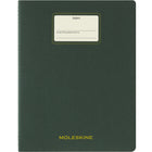 Moleskine Student Ruled XXL Soft Cover Journal - 8.5" x 11" - Myrtle Green-Ivory-colored, 70 g/m2, acid-free paper: ruled