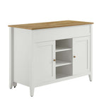 Modway Garland Kitchen Island - Oak White-Timeless Kitchen Island