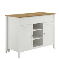 Modway Garland Kitchen Island - Oak White-Timeless Kitchen Island