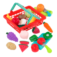 Battat Velcro Food in Basket-37-Piece Food Playset: This toy food basket is filled with everything a little chef needs to prepare an imaginary homemade feast
