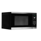 Danby Countertop Microwave - 1.1 cu ft - Black/Stainless Steel-6 Convenient Auto Cook Options: Popcorn, Potato, Pizza, Frozen Vegetables, Beverage, Dinner Plate