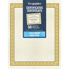 Geographics Diplomat Parchment Certificate - 8.5" x 11" - 50 Pack-Honor your students, athletes, or employees when they exceed expectations with Geographics Diplomat Certificates