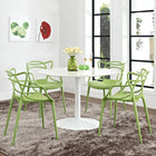 Modway Entangled Dining Set - Green - 4 Pack-PP plastic construction