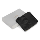 Champs Camo Leather Zip Around Wallet - Black-9 Credit card slots