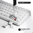 Cybeart Akula 65 Compact Tri-Mode Wireless RGB Gaming Keyboard - White-Cybeart MK I Gen 1 pre-lubed switches with 1.5 mm actuation and 60 million keystroke durability for fast precision. Full N-Key Rollover with 100 % anti-ghosting ensures every keystroke registers accurately