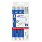 Staedtler Norica Premium Pencil Bonus Set - #2 HB Woodcased Pencils with Sharpener and Eraser - 20 Pack-Woodcase pencils, #2 (HB), Pre-sharpened