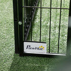 PawHut 6-Panel Heavy Duty Dog Playpen for S/M/L Dogs - 59" x 40" -An excellent romping ground