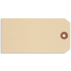 Merangue Shipping Tags, 5 1/4" x 2 5/8", 1000 Pack-Manilla shipping tags with reinforced hole for strength and durability.