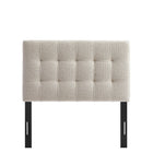 Modway Lily Upholstered Twin Size Headboard - Dove-Padded Construction