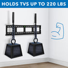Mount-It! Low Profile Fixed TV Wall Mount (MI-305L)-Security locking mechanism secures the TV to the mount