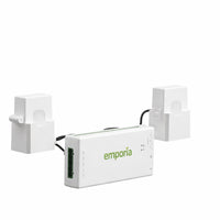 Emporia Vue 3 Home Energy Monitor-Installs directly inside most residential circuit panels using clamp on sensors and supports single phase single split phase and two wire electrical systems, also compatible with three wire systems and three phase four wire wye systems with earthed neutral when using an additional 200A sensor