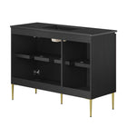 Modway Alchemist 48" Single Sink Bathroom Vanity - Black-MDF Construction