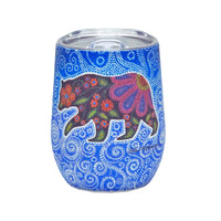 Oscardo Kim McDonough Celestial Bear Indigenous Art Tumbler-Authentic Indigenous art tumblers by Oscardo featuring designs from First Nations, Inuit, and Métis artists across Canada