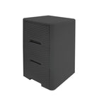 Modern Homes Rattan Style 4 Drawer Unit – Grey -Features four spacious drawers with a woven rattan-style texture, offering practical storage for clothing, accessories, toys, or household essentials.