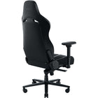 Razer Enki Gaming Chair V2 - Black-Dual-Textured, Ec0-Friendly Synthetic Leather - Core areas of the chair are covered in a plush textured fabric for more refined comfort, while the outer edges are lined with smooth leather to better withstand daily wear and tear