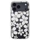 SwitchEasy Fleur 3D Compatible with MagSafe Case for iPhone 17 Pro Max - White-3D IMD Pattern: Dual-layer IMD film interior decoration technology, creating a 3D stereoscopic visual effect