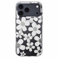 SwitchEasy Fleur 3D Compatible with MagSafe Case for iPhone 17 Pro Max - White-3D IMD Pattern: Dual-layer IMD film interior decoration technology, creating a 3D stereoscopic visual effect
