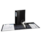 Avery Heavy Duty Binder, 4" Sized One Touch Locking D Rings, Black, (79994)-Locking D, 3 rings, One Touch binder closure