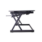 Rocelco 40" Adjustable Desk Riser w/4AC + 2 USB & 1 USB-C - Black-Fully assembled and ready to use.